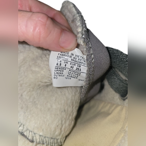 Converse Chuck Taylor Beverly Grey Suede High Top Lined Sneaker Women's sz 8.5 - Picture 8 of 10